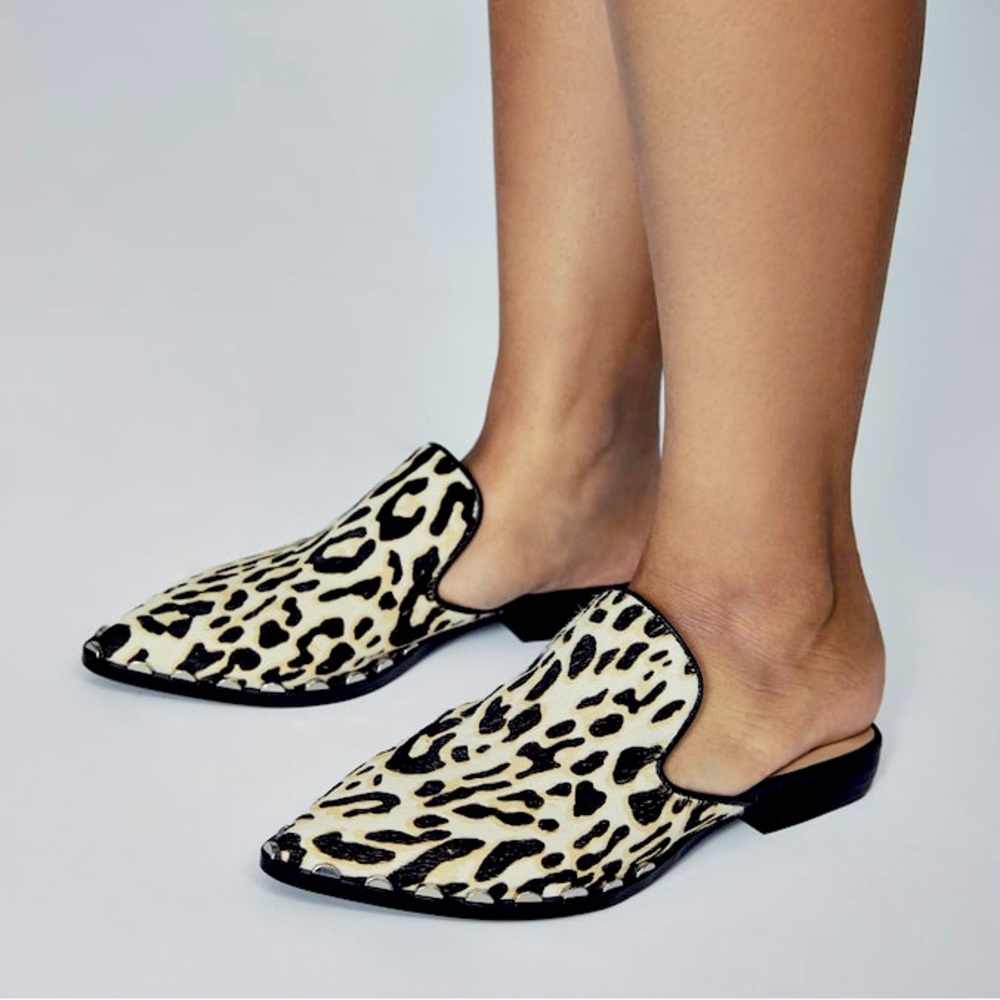 Leopard Studded Mule